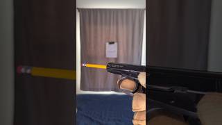 Shooting Pencils out of Cz82 Pistol gun pocketpistol guns [upl. by Anawk]