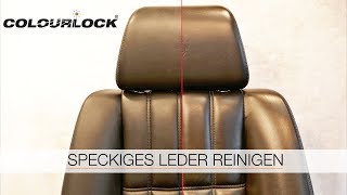 LEDER REINIGEN  LEDERPFLEGE  LEDER GLANZ  COLOURLOCK [upl. by Airamalegna]