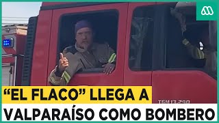 Humorista Paul Vásquez llega como bombero a apoyar en el combate la emergencia en Valparaíso [upl. by Enitram]