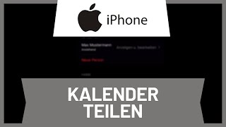 iPhone Kalender teilen • Tutorial [upl. by Hasile]