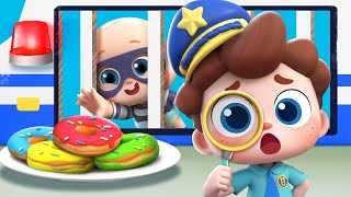 Who Took the Donut  Police Chase  Nursery Rhymes amp Kids Songs  BabyBus [upl. by Acherman796]