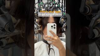 This is your sign to get that Korean digital perm Go now girldigitalperm koreansalon permedhair [upl. by Haberman]