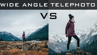 Wide angle VS Telephoto lens  THE BASICS [upl. by Boudreaux928]