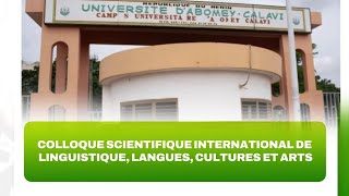 COLLOQUE SCIENTIFIQUE INTERNATIONAL DE LINGUISTIQUE LANGUES CULTURES ET ARTS [upl. by Gonta881]