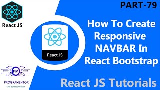 79  Responsive Navbar Using ReactBootstrap  Navbar React Bootstrap  React JS HindiUrdu [upl. by Phillis]