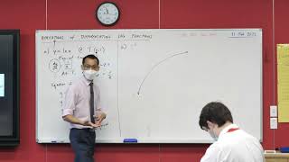 Applications of Differentiating Log Functions 1 of 2 Calculating a tangent [upl. by Amena477]