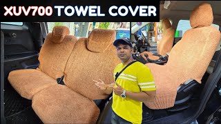 MAHINDRA XUV700 COTTON TOWEL SEAT COVERS INSTALLATION 🔥 6268777684 [upl. by Yahc]