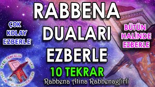 Rabbena duası ezberle Rabbena atina duası okunuşu Rabbenagfirli duası ezberle Bütün halinde [upl. by Anihsit]