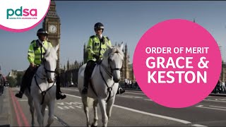 Metropolitan Police Horses Grace amp Keston Are Awarded PDSA Order Of Merit [upl. by Mendoza]