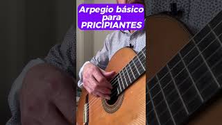 Arpegio básico para PRINCIPIANTES  Curso gratis de GUITARRA [upl. by Icyak]