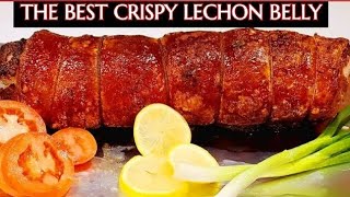 How to Cook Crispy Lechon Pork Belly Roll sa Oven  CebuLechon  Panlasang pinoy [upl. by Nallac310]