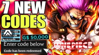 NEW UPDATE A ONE PIECE GAME CODES  AOPG CODES  AOPG CODE [upl. by Anneyehc]