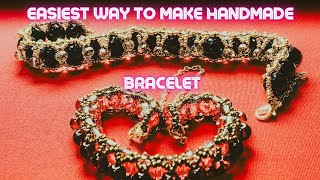 Yapımı Kolay Şık Bileklik Easy to Make Stylish Bracelet Tutorial Diy Accessories [upl. by Filippa]