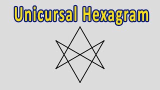 How to Draw Unicursal Hexagram  Sacred Geometry [upl. by Ahsillek]