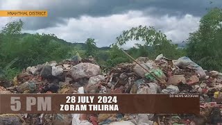 DD News Mizoram  Zoram Thlirna  28 July 2024  5 PM [upl. by Ahsinot]