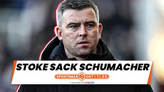 WHO REPLACES SCHUMACHER Stoke City AXE  SunderlandBoro Sheff UtdDerby LutonWednesday [upl. by Graniela]