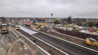 Major level crossing works at Bentleigh Ormond McKinnon [upl. by Licht]