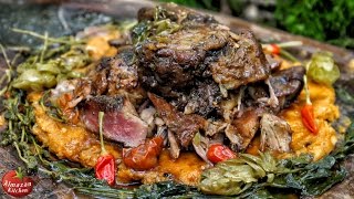 Best Lamb Roast Ever  Slowcooked in the Forest [upl. by Nacim]