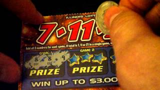 7 11 21 Lottery Scratch off tickets [upl. by Godard748]