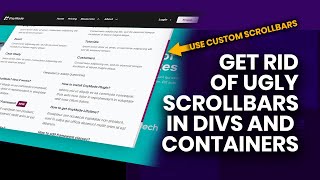 Custom Scrollbars in Divs and Containers  Oxygen Builder [upl. by Atalee]