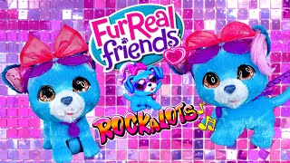 New FurReal Rockalots Interactive Musical Puppy Toy Unboxing amp Play  Rockstar Puppy [upl. by Neliac231]