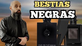 10 BESTIAS NEGRAS fragancias espectaculares qué tienen frascos negros [upl. by Jerrilyn452]