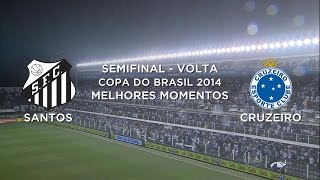 Melhores Momentos  Santos 3 x 3 Cruzeiro  Copa do Brasil  05112014 [upl. by Illak]