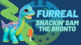 FurReal Snackin Sam The Bronto Unboxing Toy Review  The Upside Down Robot [upl. by Bashemath619]