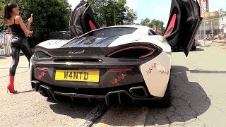 711HP McLaren 570s w Straight Pipes Brutal REVS amp Insane BACKFIRES [upl. by Eema]