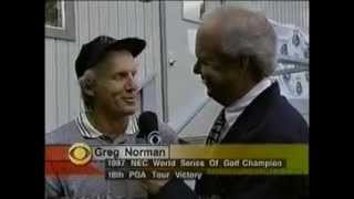 19970824 NEC WSOG Greg Norman amp US Amateur Matt Kuchar golf [upl. by Earahc]