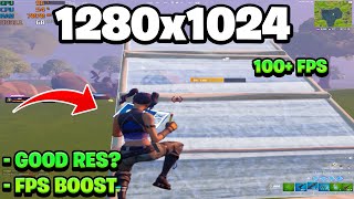 Is this The BEST Stretched Resolution in Fortnite Chaper 3 FPS BOOST 0 DELAY 1280X1024 GT 710 [upl. by Ginni]