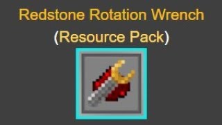 Minecraft 113 Redstone Rotation Wrench Datapack Updates [upl. by Yelena]