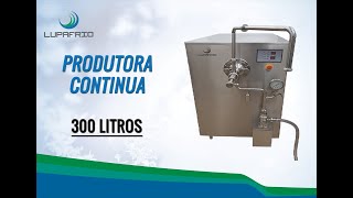 PRODUTORA CONTINUA DE SORVETES  PCL300 LUPAFRIO [upl. by Codee]