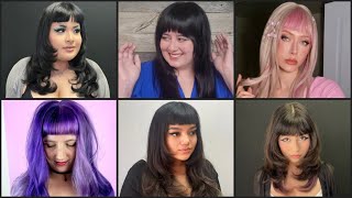 New and Trendy baby bangs haircut ideas  Short hair styles for women [upl. by Nnylrac]