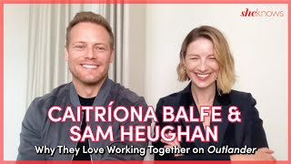 Caitríona Balfe amp Sam Heughan Talk Outlander Memories amp Why They Cant Wait for Balfe to Direct [upl. by Memberg]