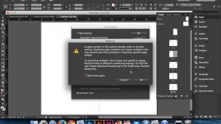 Renumbering Pages in InDesign [upl. by Anehta]