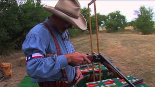 Double Barrel Shotgun Loading and Unloading a SidebySide  Cowboy Action Shooting [upl. by Nevanod]