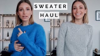 SWEATER HAUL TRY ON [upl. by Ahtnama432]