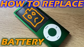 iPod Nano 5th generation battery replacement and hold switch repair [upl. by Yllrebmik]