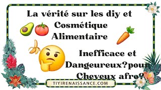 LA VÉRITÉ SUR LES DIY ET LA COSMÉTIQUE ALIMENTAIRE  conseils pour réaliser correctement les DIY [upl. by Nayd]