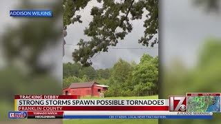 At least 2 possible tornadoes hit Franklin County [upl. by Emalee]