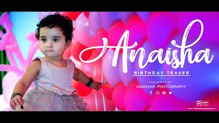 ANAISHA First Birthday  Birthday Celebration  Cinematic Video  Malakar photography [upl. by Nnylarac]