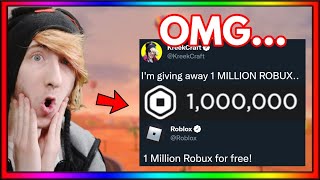 KreekCraft Is Giving Away 1 MILLION FREE ROBUX [upl. by Brinna]