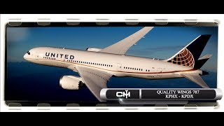 FSX Quality Wings 787  Global Tour  Episode 01  KPHX to KPDX [upl. by Leede]