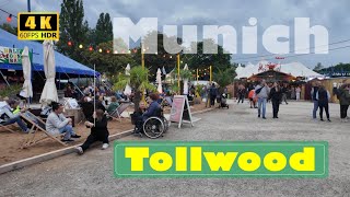 tollwood Munich  23  4K  Streets Walking Tour 2024 [upl. by Ahsata]