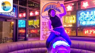 Mechanical Bull Riding 4K Nashville Tennessee [upl. by Edelson]