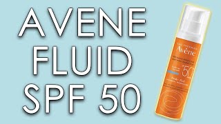 AVENE FLUID SPF 50  skin test short review amp INCI ingredients [upl. by Meador]