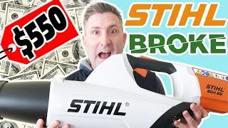 STIHL BGA 85 Cordless Blower REVIEW amp TEST  550 💲💲💲 [upl. by Loginov598]