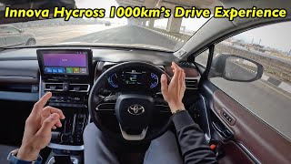 Toyota Innova Hycross Drive Review l 1000kms Drive Experience l Aayush ssm [upl. by Nyrb]