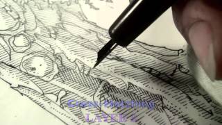 Pen and Ink Cross Hatching Masters Edition [upl. by Suzzy621]